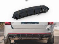 Prelungire difuzor bara spate Skoda Octavia Mk3 RS 2013- v5 - Maxton Design