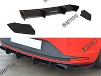 Prelungire difuzor si splittere bara spate Seat Leon Mk3 Cupra 2012-2016 v19 - Maxton Design