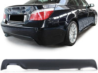 PRELUNGIRE DIFUZOR SPOILER FUSTA NEGRU MAT BARA DE PROTECTIE PENTRU BMW 5er E60 E61 2003-2010