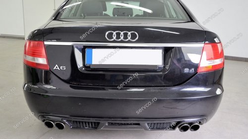Prelungire S line S6 ABT spoiler tuning sport bara spate Audi A6 C6 4F Sedan RS6 v2