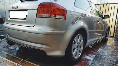 Prelungire S3 S line lip tuning sport bara spate Audi A3 8P Coupe RS3 2005-2008 v1
