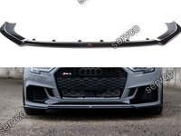 Prelungire splitter bara fata Audi A3 RS3 8V Facelift Sedan 2017- v5 - Maxton Design