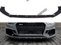 Prelungire splitter bara fata Audi A3 RS3 8V Facelift Sedan 2017- v4 - Maxton Design