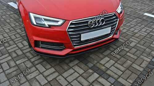 Prelungire splitter bara fata Audi A4 B9 S-Line 2015-2019 v2 - Maxton Design