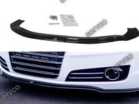 Prelungire splitter bara fata Audi A8 D4 2010-2013 v1 - Maxton Design