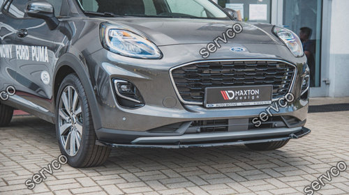 Prelungire splitter bara fata Ford Puma 2019- v1 - Maxton Design