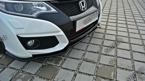 Prelungire splitter bara fata Honda Civic Mk9 Facelift 2014-2017 v12 - Maxton Design