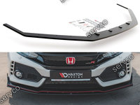 Prelungire splitter bara fata Honda Civic X Type-R 2017- v14 - Maxton Design