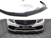 Prelungire splitter bara fata Mercedes C Class C205 Facelift AMG C63 Coupe 2018-2021 v9 - Maxton Design