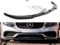 Prelungire splitter bara fata Mercedes E Class E63 W212 AMG Sedan Facelift 2012-2016 v3 - Maxton Design