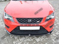 Prelungire splitter bara fata Seat Leon 5F Mk3 Cupra FR 2012-2016 v1 - Maxton Design