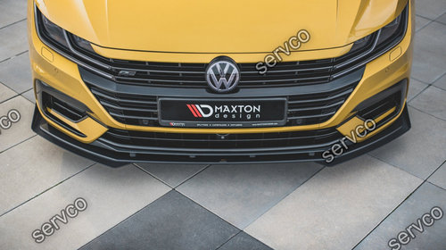Prelungire splitter bara fata si flapsuri Volkswagen Arteon R-Line 2017- v5 - Maxton Design
