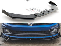 Prelungire splitter bara fata si flapsuri Volkswagen Polo GTI Mk6 2017- v16 - Maxton Design