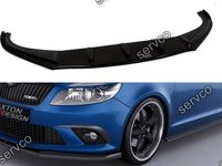 Prelungire splitter bara fata Skoda Fabia Mk2 RS 2007-2014 v1 - Maxton Design