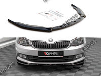 Prelungire splitter bara fata Skoda Fabia Mk3 2014-2019 v6 - Maxton Design