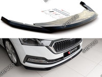 Prelungire splitter bara fata Skoda Octavia Mk4 2019- v2 - Maxton Design