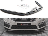 Prelungire splitter bara fata Skoda Octavia RS Mk3 Facelift 2016-2019 v17 - Maxton Design