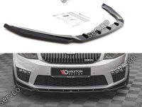 Prelungire splitter bara fata Skoda Octavia RS Mk3 2013-2016 v14 - Maxton Design