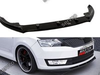 Prelungire splitter bara fata Skoda Rapid 2013- v1 - Maxton Design