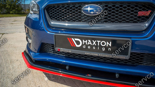 Prelungire splitter bara fata Subaru Impreza Mk4 WRX STI 2014-2016 v15 - Maxton Design