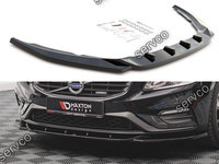 Prelungire splitter bara fata Volvo S60 R-Design Mk2 2014-2018 v4 - Maxton Design