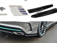 Prelungire splitter bara spate Mercedes CLA C117 Amg-Line Facelift 2017- v6 - Maxton Design
