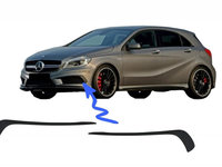 Prelungiri Bara Fata compatibil cu MERCEDES A-Class W176 (2012-08/2015) A45 A-Design Negru Mat