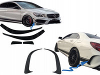 Prelungiri Bara Fata Extensii Bara Spate compatibil cu Mercedes CLA W117 C117 X117 (2013-2016) CLA45 Design Tuning Mercedes-Benz CLA-Class C117 2013 2014 2015 2016 COCBSPMBW117AMG