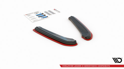 Prelungiri Spate Splitere laterale V.4 Seat Leon Cupra Mk3 FL Sportstourer SELE3FCUST-RSD1RRED+RSD1T