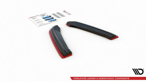 Prelungiri Spate Splitere laterale V.4 Seat Leon Cupra Mk3 FL Sportstourer SELE3FCUST-RSD1RRED+RSD1T