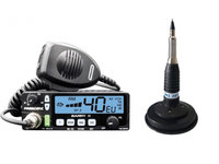 President BARRY II AM/FM Statie Radio + Sirio ML 145 Antena CB Prindere Magnetica