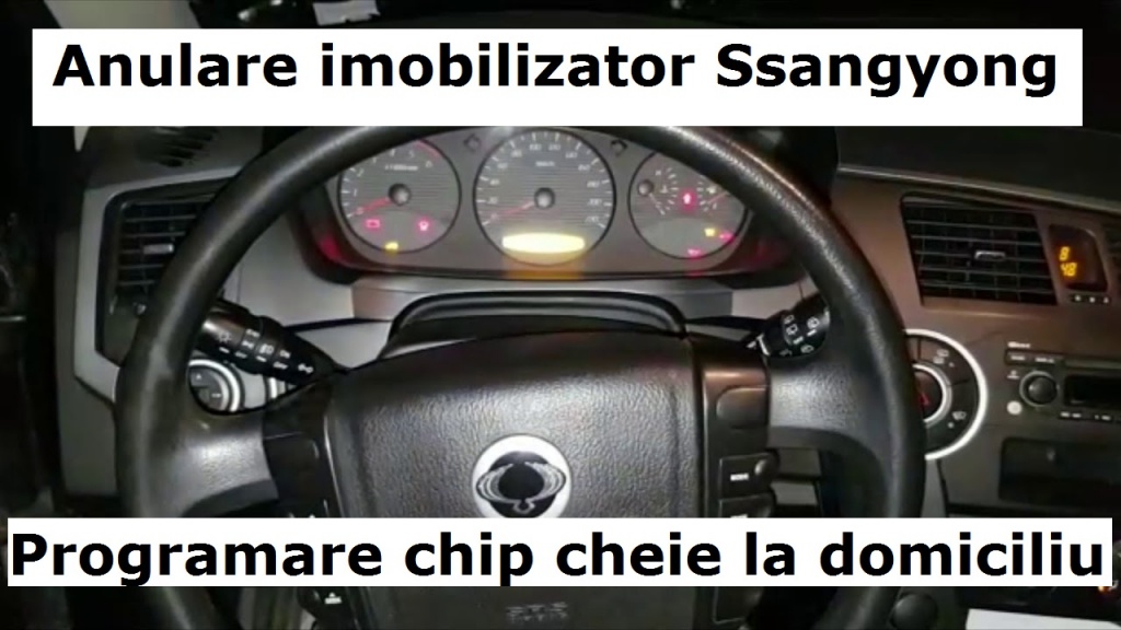 Programare chip cheie cheie Ssangyong resetare anulare imobilizator la domiciliu