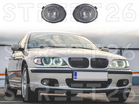 Proiectoare Ceata Lumini De Ceata Compatibil Cu BMW Seria 3 E46 (1998-2005) Sport Version Crom