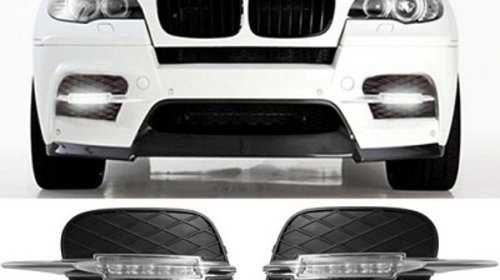 Proiectoare LED cu grila pentru BMW X5 E70 LC