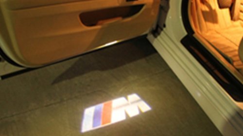 Proiectoare Led cu logo BMW M-Power pentru po