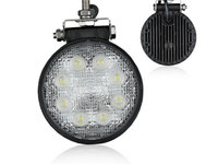 Proiector auto Automax 12V cu 8 leduri 24W , 160x115x43mm , 1buc, lampa de lucru LED, omologare E8