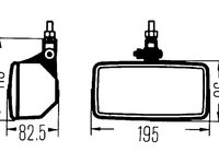 Proiector ceata 1ND 003 590-401 HELLA