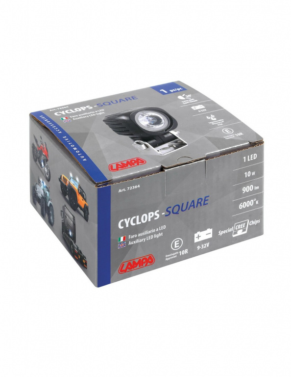 Proiector Cyclops-Square 1LED - 9/32V - 