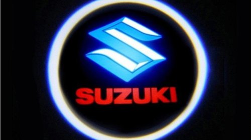 Proiector laser cu logo/marca Suzuki pentru iluminat sub usa