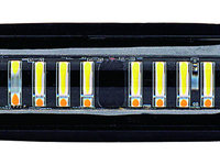 Proiector LED 24W 30° 12-24V lumina alba + portocalie si functie stroboscopica AL-010720-3