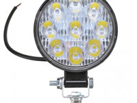 Proiector Led 27W 12/24V 6000K Rotund PL 027