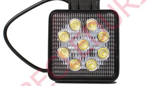 Proiector LED 4.3 Inch patrat, 27 W 1890 LM 10-30 V DC