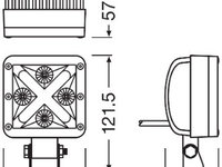 PROIECTOR LED 6000K. 1250 LM - LEDriving CUBE MX85-SP OSRAM