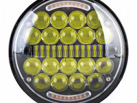 Proiector Led 90W 12-24V Cu 2 Faze Si Lumina De Zi DRL Galbena SPT701-901 030321-6