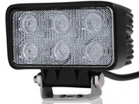 Proiector Led Auto Offroad 18W/12V-24V 1320 Lumeni Dreptunghiular Flood Beam 60 Grade 224113