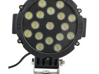 Proiector Led Auto Offroad 51W/12V-24V, 4600 Lumeni, Negru, Spot Beam 30 Grade HAL156