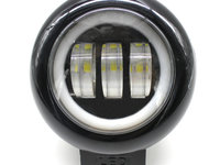 Proiector LED cu Angel Eyes Offroad Auto, Moto, ATV 45W 4000LM DC 10-60 - KWE45W