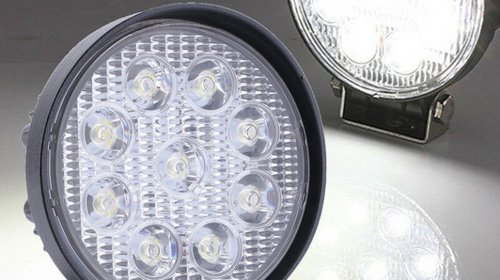 Proiector led rotund 27w 45mm off road