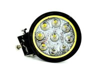 Proiector LED Rotund 27W cu angel eyes Spot Beam 30° 12V / 24V​ AL-051017-1