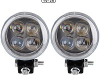 Proiector pe LED Auto 12W SPOT 4D cu Angel Eyes 12/24V AL-210217-3